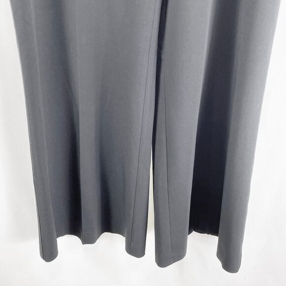 CACHE Vintage 90s Black Wide Leg Dress Pant Trouser Slacks - Picture 6 of 10